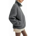 thumbnail image 4 of Women's Fleece Zip Up 2-in-1 Baby Wearing Jacket, Maternity Winter Coat with Kangaroo Pocket, Thick Warm Baby Wearing Clothes for Mothers, Postpartum Winter Jacket, 4 of 9