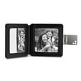 thumbnail image 2 of Black Faux Leather Compact Mirror W/photo Insert, 2 of 2