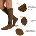 thumbnail image 2 of Slouch Socks Womens Scrunch Knee-High Boot Socks Slouchy Extra Long Soft 3 Pairs Stacked Socks Size 5-11, 2 of 7