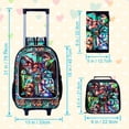 thumbnail image 4 of Set de 3 Mochilas con Ruedas AGSDON Dinosaurio Resistente al Agua, 4 of 8