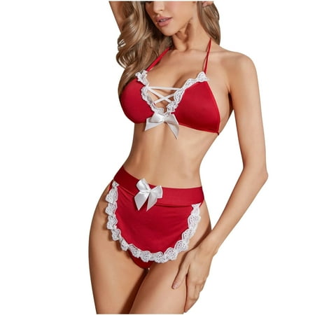 GENGING Hot Sale Cheap Lingerie Women s Home Underwear Sexy Clothes Clearance Lace Bra Shorts Underwear Solid Color Sexy Clothes Clearance Lingerie Set