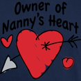 thumbnail image 3 of CafePress - OWNER OF NANNY's HEART Dark T Shirt - Men's Classic Graphic Cotton T-Shirt, 3 of 4
