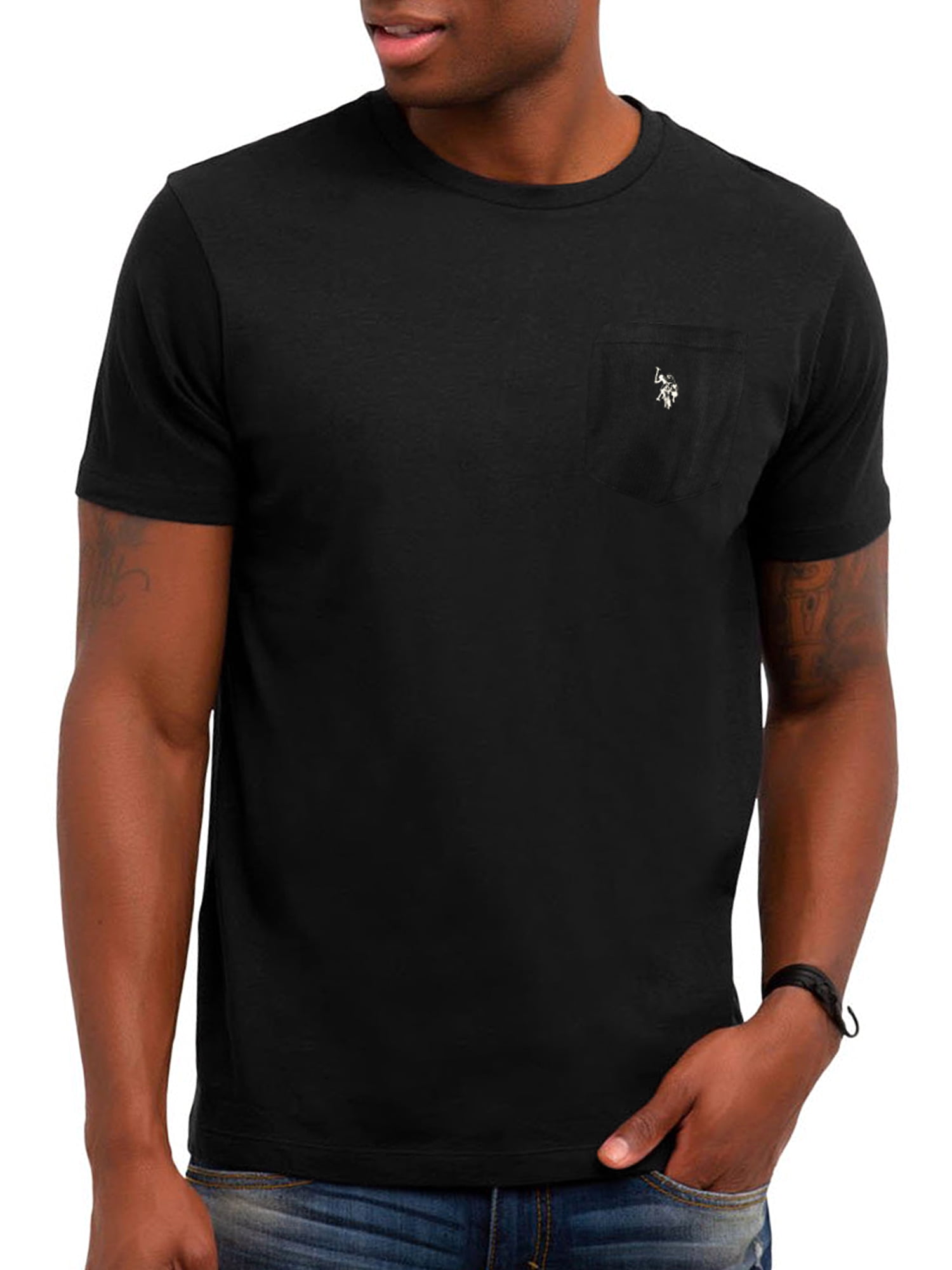 us polo black t shirt