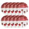 thumbnail image 1 of HEVIRGO 10 Pcs / Set Assiette en Papier Ensemble Jetable Augmenter l'Atmosphère de Style de Noël Bande Dessinée Festive Décomposable Résistant à la Chaleur Coloré Impression Noël Papier Tasse Plaque pour Fête de Noël, 1 of 10