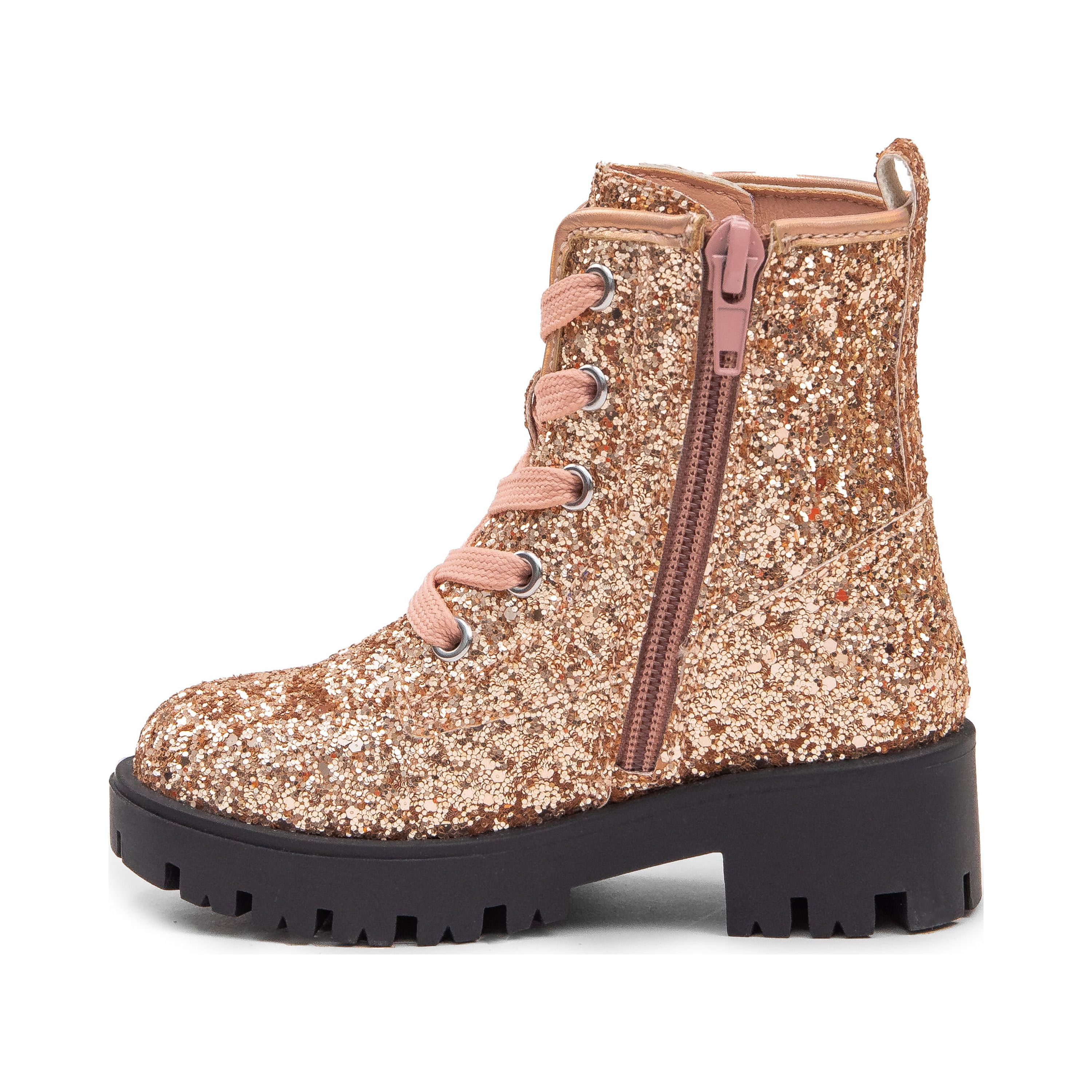 PORTLAND By Portland Boot Company Toddler & Kids Glitter Combat Boots, Sizes 7-5