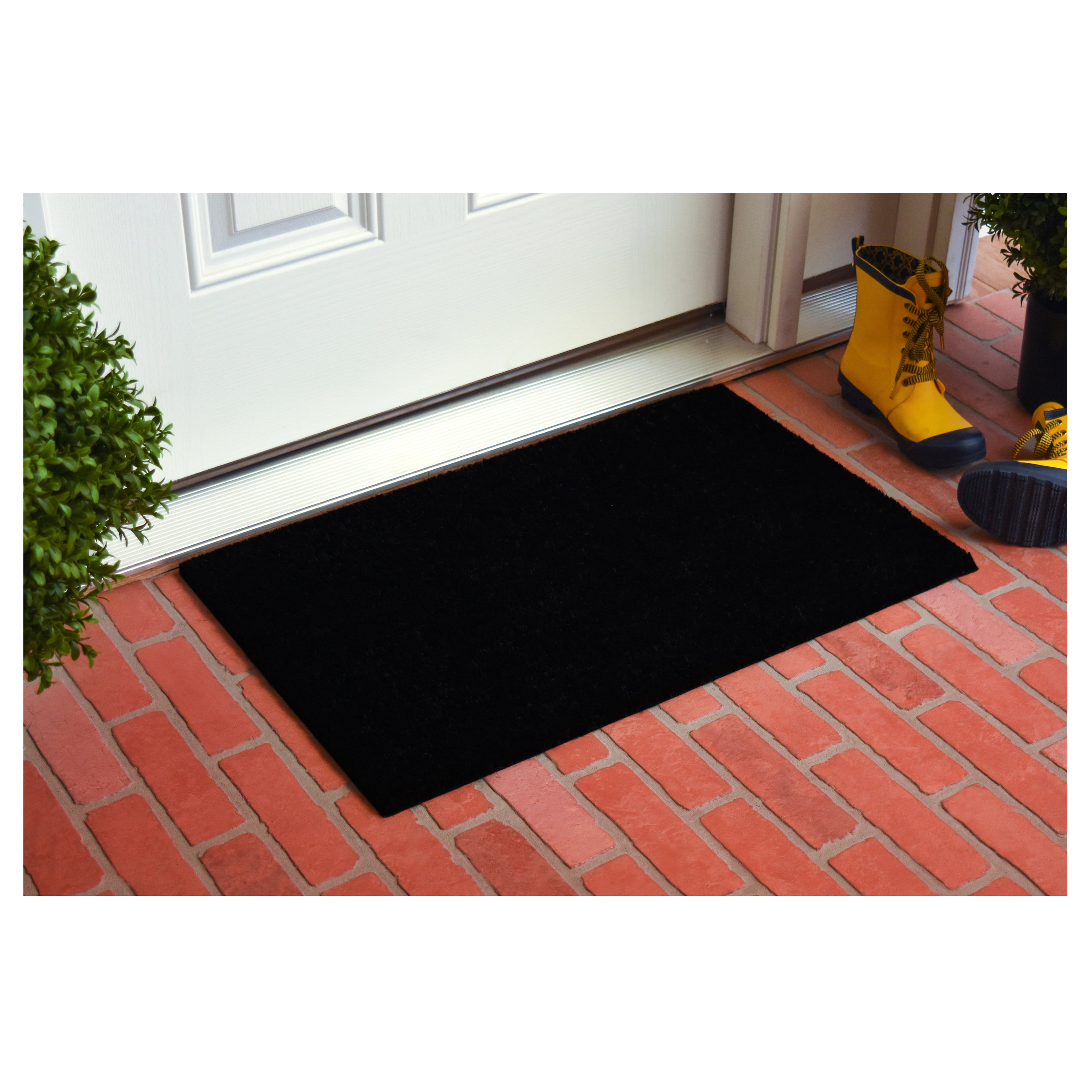 Collins Black Pastel Doormat,17" x 29"