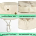 thumbnail image 5 of Stcylzfu Sun Hat for Men Women UPF 50+ Wide Brim Boonie Hat - UV Protection Outdoor Bucket Hat for Fishing, Hiking, Camping, Safari, Beach & Travel, 5 of 5