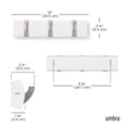 thumbnail image 3 of Perchero de pared Umbra con 3 ganchos, 3 of 8