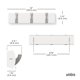 thumbnail image 3 of Perchero de pared Umbra con 3 ganchos, 3 of 8