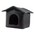 thumbnail image 1 of Refugio resistente para gatos Perfecl al aire libre invierno negro, 1 of 8