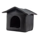 thumbnail image 1 of Casa para gatos al aire libre, camas impermeables para gatos domésticos, perrera para perros pequeños, casa para gatitos, muebles de invierno, refugio Negro Yinane Refugio de gatos callejeros, 1 of 8