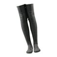 thumbnail image 3 of Calcetines Hasta El Muslo Calcetines Para Dormir Calentadores De Piernas Para El Hogar Sobre La Rodilla Calcetines Para Botas De Punto Gris Profundo 105CM SM SunniMix Calentadores de piernas de felpa, 3 of 8