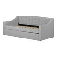 thumbnail image 2 of South Shore Tiara Upholstered Daybed With Trundle, Soft Gray, 2 of 14