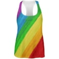 thumbnail image 1 of LGBTQ Rainbow Pride Crayon Flag All Over Womens Work Out Tank Top, 1 of 2
