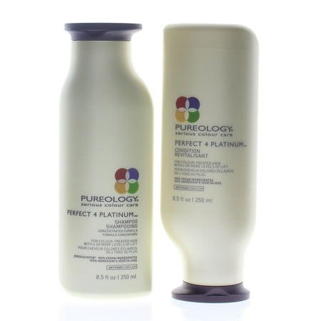 Pureology Hair Care Perfect 4 Platinum Shampoo and Conditioner 8.5oz COMBO