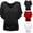 White,Black,Red, variant on Sentmoon Womens Loose Fit T-Shirts V Neck Batwing Sleeve Tops Cute Casual Basic Oversized Womens Summer Tops 2025