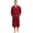 BURGUNDY, variant on Mens 100% Cotton Robe,Soft Lightweight Long Spa Bathrobe for Men (BURGUNDY, S/M)