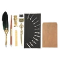 thumbnail image 4 of Ensemble de Stylos Plumes Rétro Créativité Britannique Costume d'Écriture pour Couple d'Affaires Cadeau pour Enseignant Aîné Vert Foncé, 4 of 14
