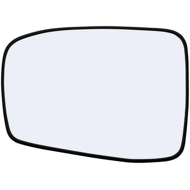 Driver Side Door Mirror Glass Replacement with Plastic Backing Fits