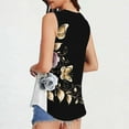 thumbnail image 4 of Levmjia Womens Tank Tops Printed Sleeveless Round Neck Blouse Casual Pullover Tops Comfortable Polyester Stretch Fit Fashion Basic Tee Daily Wear Spring Summer, 4 of 6