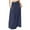 Dark Blue, variant on MIXUE Skirts For Women Summer Solid Color Elastic High Waist Casual Maxi Skirt Daily-Wear,Green,L
