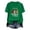Green 1, variant on Fancifize Women's Christmas Graphic T Shirts Crewneck Short Sleeve Xmas Print Tee Cute Trendy Holiday Tops,Green