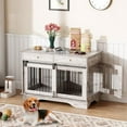 thumbnail image 2 of Meuble Cage pour Chien, Meuble Cage pour Grand Chien de 47 Pouces avec 2 Tiroirs de Rangement et Séparateur Amovible pour Chiens Grands/moyens/petits, 2 of 9
