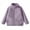 Purple, variant on KyCheLot Winter Jacket for Kids Zip up Stand Collar Solid Color Long Sleeve Clothes Comfy Thicken Fleece Jackets
