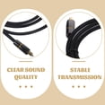 thumbnail image 1 of OFFIGAM Audio Cables Optical Audio Cable Black Zinc Alloy for Home Theaters 1Set, 1 of 8