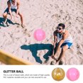 thumbnail image 3 of KAKOWELY 4 pelotas de playa inflables transparentes con lentejuelas para fiestas en la piscina., 3 of 4