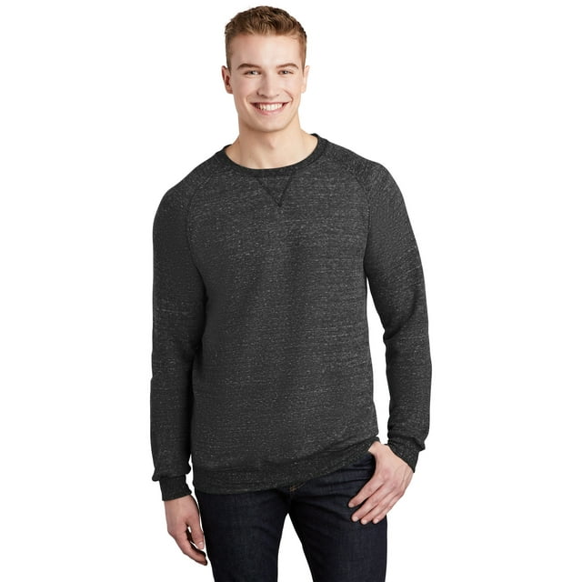 Jerzees Men's Snow Heather French Terry Raglan Crew 91M