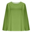 thumbnail image 6 of Miluxas Women's Oversized Baggy Tops Loose Fitting Pullover Casual Blouse T-Shirt Sweater Batwing Sleeve Green M(M), 6 of 7