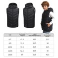 thumbnail image 3 of Chaleco Chaqueta Calefactora Chaquetas Calefactoras Eléctricas 10 Zonas USB para, 3 of 9