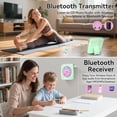 thumbnail image 5 of CD Player Portable Bluetooth Rechargeable: CD Players for Home with 1800mAh Kegaudio Desktop Wall CD Player with Speakers with Dust Cover LCD Screen Display FM Radio USB AUX Jack Remote Control, 5 of 8