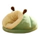 thumbnail image 2 of Cama para perro pequeña, cueva cálida, gato con capucha, casa suave y cálida, saco de dormir para cachorro, regalo de invierno para el hogar , Verde,, 2 of 8