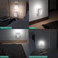 thumbnail image 3 of LENCENT Cargador USB de 4 Puertos, Enchufe USB de Luz de Noche Táctil LED, Adaptador de Viaje Univer, 3 of 7