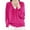 Hot Pink, variant on Women's Ice Silk Linen Blend Cardigan, Thin Loose Fit V-Neck Long Sleeve Summer Cover up , Linen-Blend Duster, V-Neck Summer Cardigan, Lightweight Cover-Up Beige Xxl