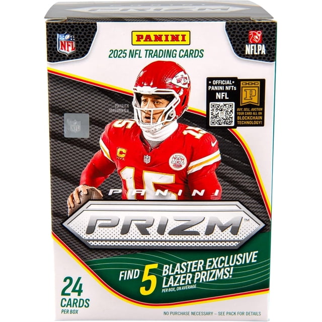 Panini 2025 Prizm Football 6-Pack Blaster Box (Lazer Prizms)