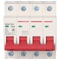 thumbnail image 4 of 4P Mini Circuit Breaker Air Switch MCB 400V DZ47-63 Overload Short Circuit Protection Sturdy PC Shell with Clear Viewing Window for Home Office Building DIN Rail Mount, 4 of 7