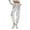A-Silver157, variant on Womens Pants Carnival PU Elastic Waist Tapered Leg Trousers Party Rave Eye-Catching Fashion Lady Punk Pant