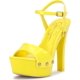 thumbnail image 1 of Sandalia Jessica Simpson Calenta con plataforma y tachas amarilla talla 7, 1 of 7