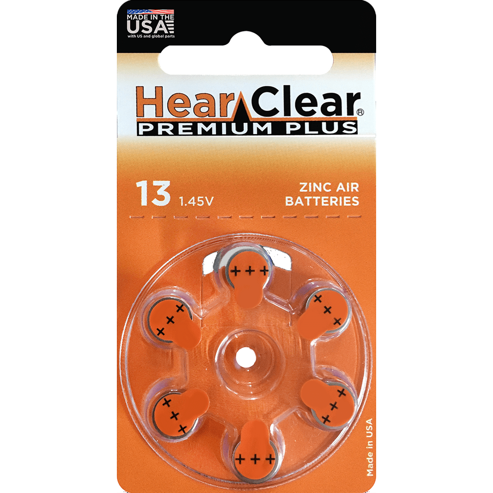 HearClear Hearing Aid Batteries Size 13, PR48 (120 Batteries) Walmart