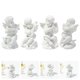 thumbnail image 5 of GOOHOCHY 4 piezas de resina Figuras de ángeles de resina Adornos de escritorio de forma de resina suministros para el hogar, 5 of 7