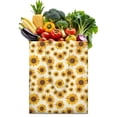 thumbnail image 1 of Sac de Courses Pliable Tournesol Floral Boho - Lavable et Durable, Réutilisable pour Femmes, 1 of 3