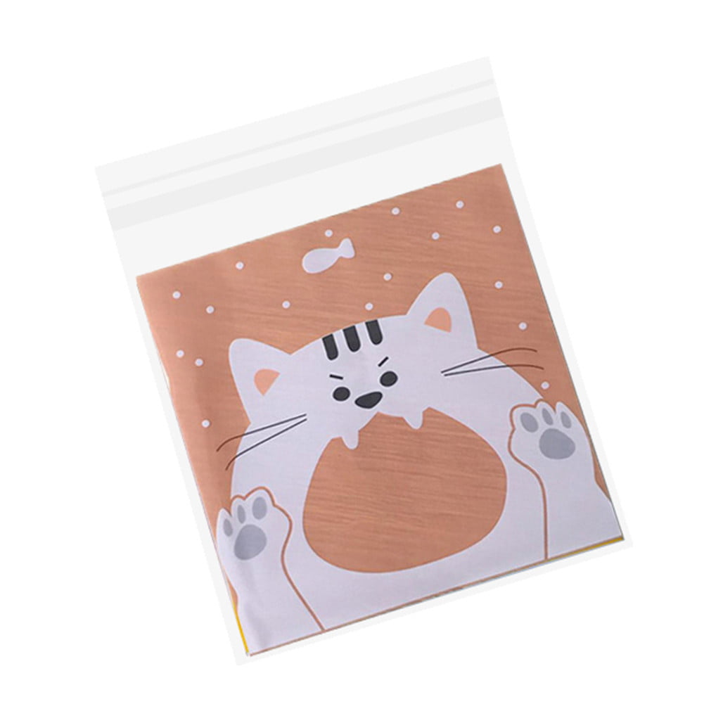 Cartoon Animal Cello Cellophane Birthday Party Favour Candy Gift Bag Boards Card