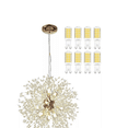thumbnail image 1 of Lámpara Colgante Gypsophila Candelabro De Cristal 8 Luces Xtellar blanco, 1 of 3