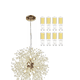 thumbnail image 1 of Lámpara Colgante Gypsophila Candelabro De Cristal 8 Luces Xtellar blanco, 1 of 3