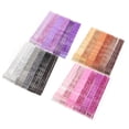 thumbnail image 2 of BRIGHTFUFU 96 Uds. Pinzas para el cabello con purpurina en polvo, barniz para hornear, pasadores de estilo metálico para el cabello (dorado, rosa, morado y negro cada hoja), 2 of 8