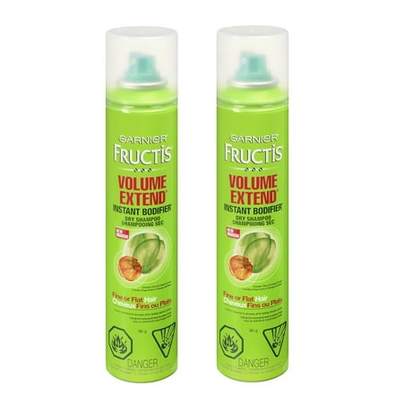 Garnier Fructis Volume Extend Instant Bodifier Dry Shampoo 3.40 oz (Pack of 2) + Yes to Coconuts Moisturizing Single Use (Best Way To Use Dry Shampoo)