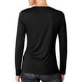 thumbnail image 2 of Hanes Womens Sport Cool DRI Performance Long-Sleeve T-Shirt, S, Black, 2 of 2